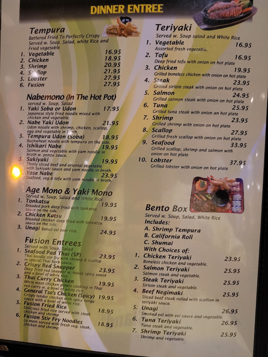Menu Fusion Japanese Steak House-2