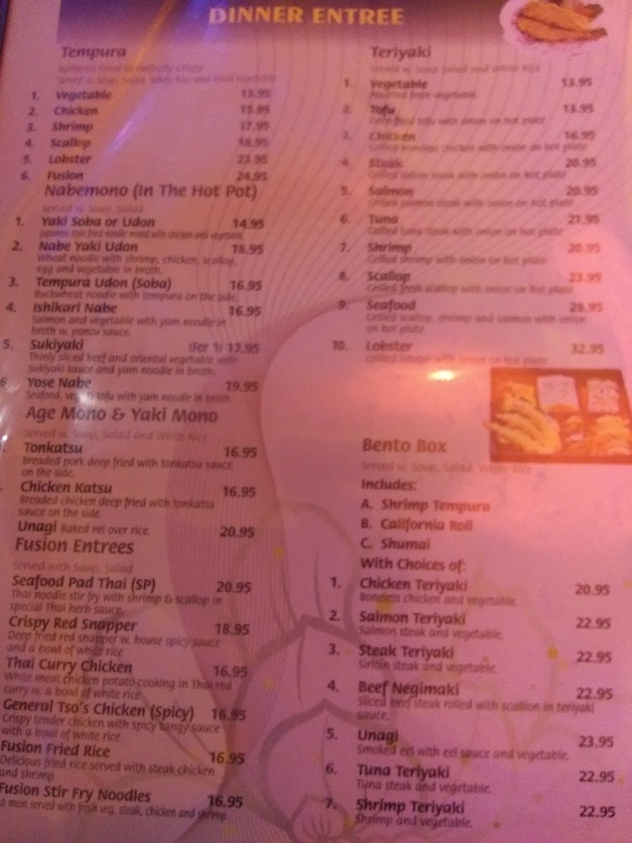 Menu Fusion Japanese Steak House-5